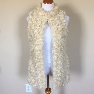 Pocketed Faux Fur Vest